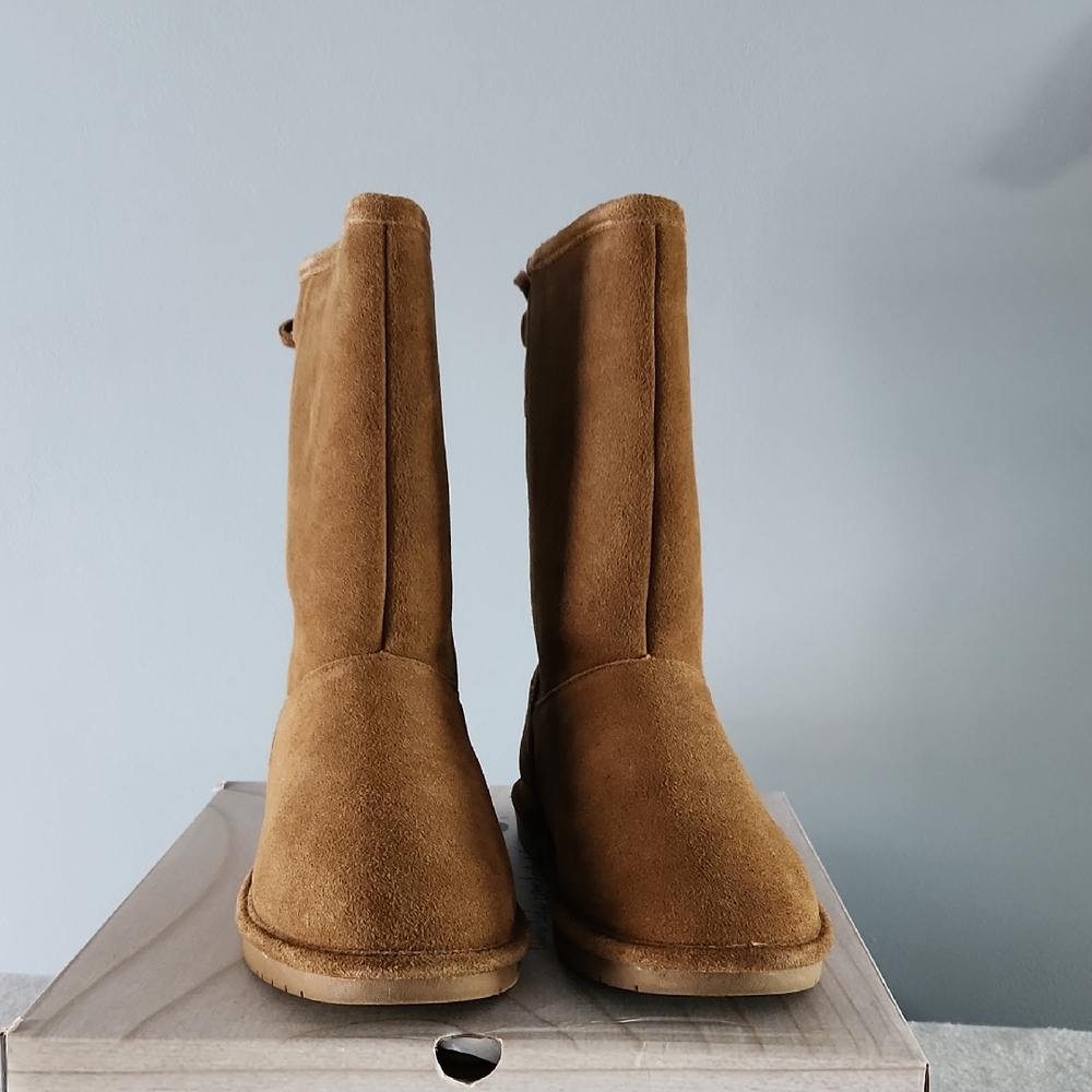 Womens Neverwet BearPaw Phyllis II Hickory Boots Mid Calf Size 8 Med